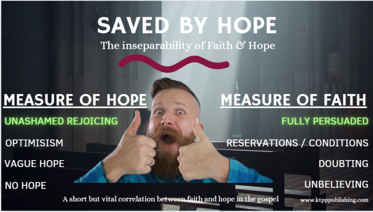Correlation between faith, salvation, hope and joy.